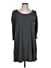 Cherish Solid Gray Casual Dress Size L - photo 1
