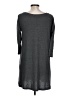 Cherish Solid Gray Casual Dress Size L - photo 2