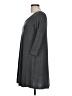 Cherish Solid Gray Casual Dress Size L - photo 5
