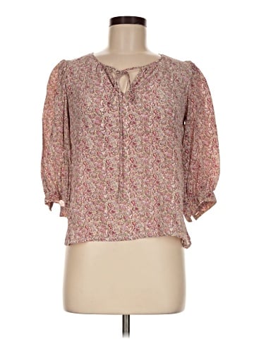 Oscar De La Renta 3/4 Sleeve Silk Top (view 1)