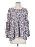 Max Studio 100% Polyester Blue 3/4 Sleeve Blouse Size S - photo 1