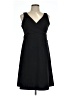 Eddie Bauer Solid Black Cocktail Dress Size L - photo 1