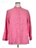 Silkland Pink 3/4 Sleeve Button-Down Shirt Size 1X - photo 1