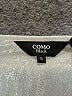 Como Black Metallic Silver Long Sleeve Blouse Size S - photo 7