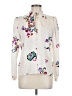 Assorted Brands Floral Ivory Long Sleeve Blouse Size M (estimated) - photo 1