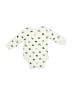 Carter's 100% Cotton Ivory Long Sleeve Onesie 0-3 MO / 3 MO - photo 2