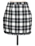 Missguided Plaid Gray Casual Skirt Size 8 - photo 2