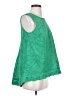 CAbi 100% Cotton Green Sleeveless Blouse Size S - photo 4