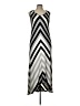 Chico's Chevron-herringbone Silver Casual Dress Size Lg (2) - photo 1