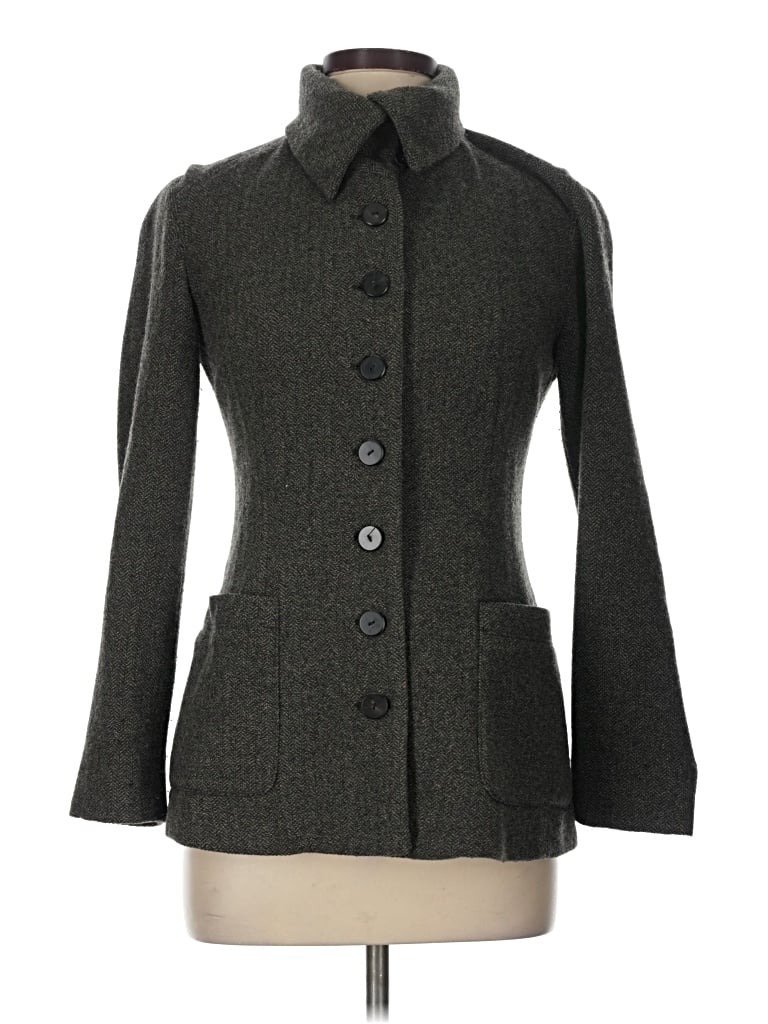 Pre-owned Donna Karan Coat In Gray