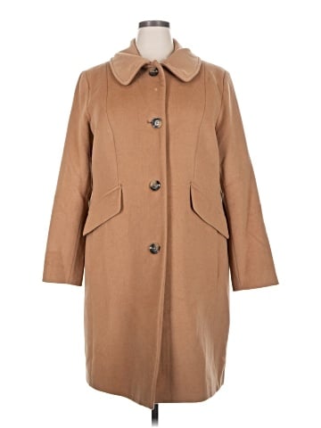 Anne Klein Wool Coat (view 1)