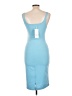Zara Solid Blue Cocktail Dress Size L - photo 2