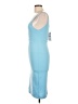 Zara Solid Blue Cocktail Dress Size L - photo 5