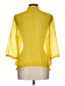 Old Navy 100% Polyester Yellow 3/4 Sleeve Blouse Size L - photo 2