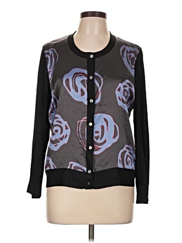 DKNY Silk Cardigan (view 1)
