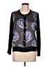 DKNY 100% Silk Black Silk Cardigan Size L - photo 1