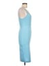 Zara Solid Blue Cocktail Dress Size L - photo 4