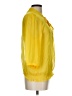 Old Navy 100% Polyester Yellow 3/4 Sleeve Blouse Size L - photo 4