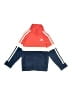 Adidas 100% Polyester Color Block Blue Track Jacket Size 4 - photo 1