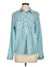 Architect 100% Polyester Floral Teal Long Sleeve Blouse Size P (petite) - photo 1