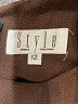 Style Solid Brown Casual Dress Size 12 - photo 7