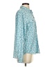 Architect 100% Polyester Floral Teal Long Sleeve Blouse Size P (petite) - photo 4