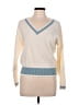 Evolution by Cyrus Color Block Ivory Pullover Sweater Size M - photo 1
