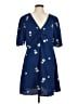 ASOS Floral Blue Casual Dress Size 10 - photo 1