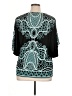 JM Collection Teal 3/4 Sleeve Top Size XL - photo 2