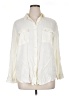 Faded Glory 100% Rayon Ivory 3/4 Sleeve Button-Down Shirt Size XL - photo 1