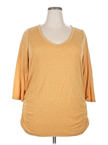 Lane Bryant 3/4 Sleeve T-Shirt (view 1)