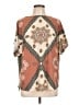 emerald Paisley Brown Short Sleeve Henley Size L - photo 1