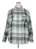 Unbranded Plaid Green Long Sleeve Button-Down Shirt Size XXL - photo 1