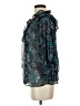 Anthropologie 100% Polyester Paisley Teal 3/4 Sleeve Blouse Size S - photo 5