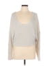 Le Lis Metallic Silver Pullover Sweater Size L (estimated) - photo 1