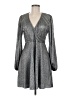 Topshop Metallic Silver Cocktail Dress Size 8 - photo 1
