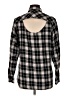 Hot Topic Plaid Black Long Sleeve Button-Down Shirt Size Med (00) - photo 2