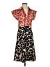Assorted Brands Print Red Casual Dress Size 2 - photo 1