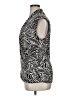 Chaus Print Black Silver Sleeveless Blouse Size XL - photo 5