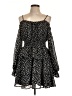 Justify 100% Polyester Stars Black Casual Dress Size L - photo 1