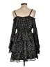 Justify 100% Polyester Stars Black Casual Dress Size L - photo 2