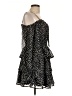 Justify 100% Polyester Stars Black Casual Dress Size L - photo 4