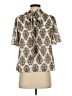 Express Paisley Ivory Short Sleeve Blouse Size XS - photo 2