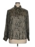 Notations 100% Polyester Paisley Silver Long Sleeve Blouse Size XL - photo 1