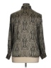 Notations 100% Polyester Paisley Silver Long Sleeve Blouse Size XL - photo 2