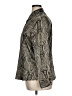 Notations 100% Polyester Paisley Silver Long Sleeve Blouse Size XL - photo 5