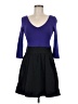 Express Color Block Purple Cocktail Dress Size 6 - photo 1
