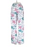 Garnet Hill 100% Cotton Floral White Casual Pants Size XS - photo 2