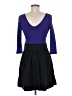 Express Color Block Purple Cocktail Dress Size 6 - photo 2