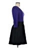 Express Color Block Purple Cocktail Dress Size 6 - photo 4